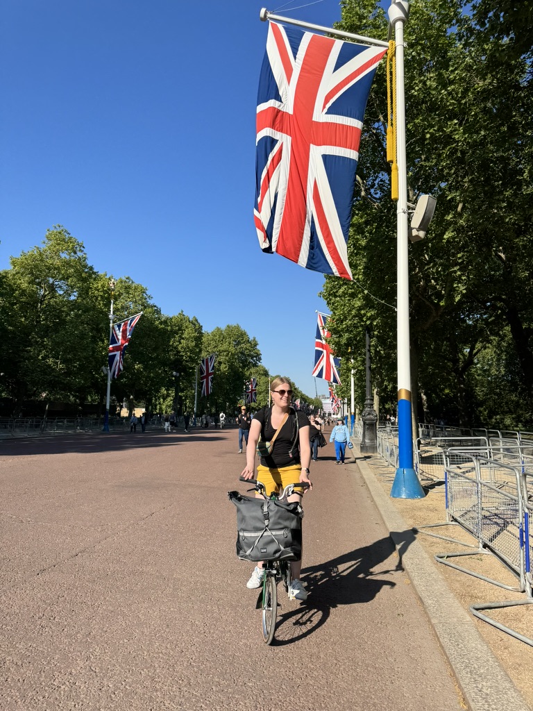 On a Brompton!