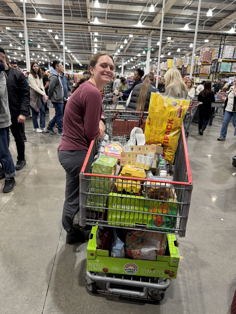 On a cart!