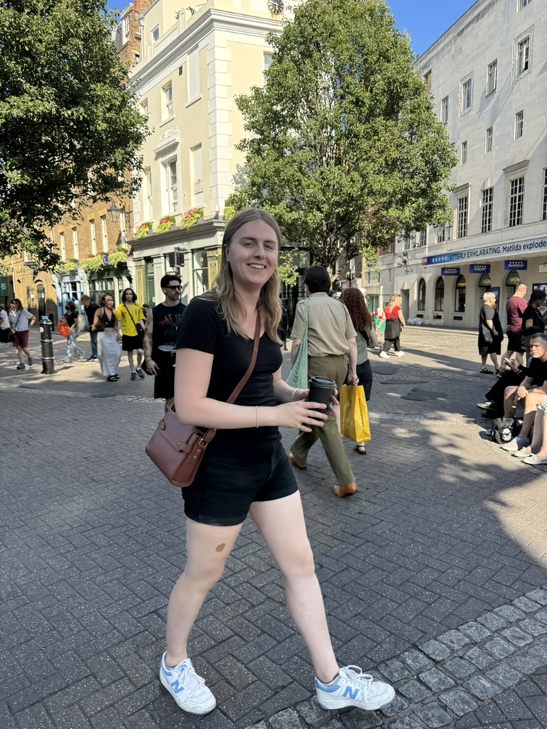 On foot in the city!