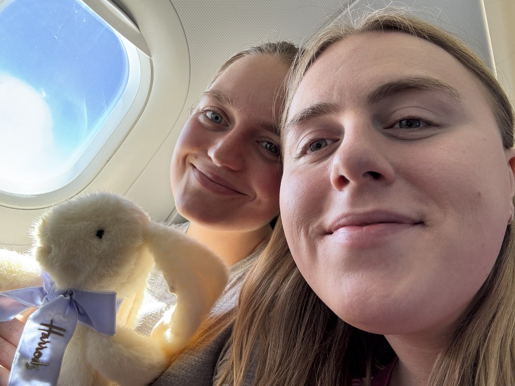 On a plane!