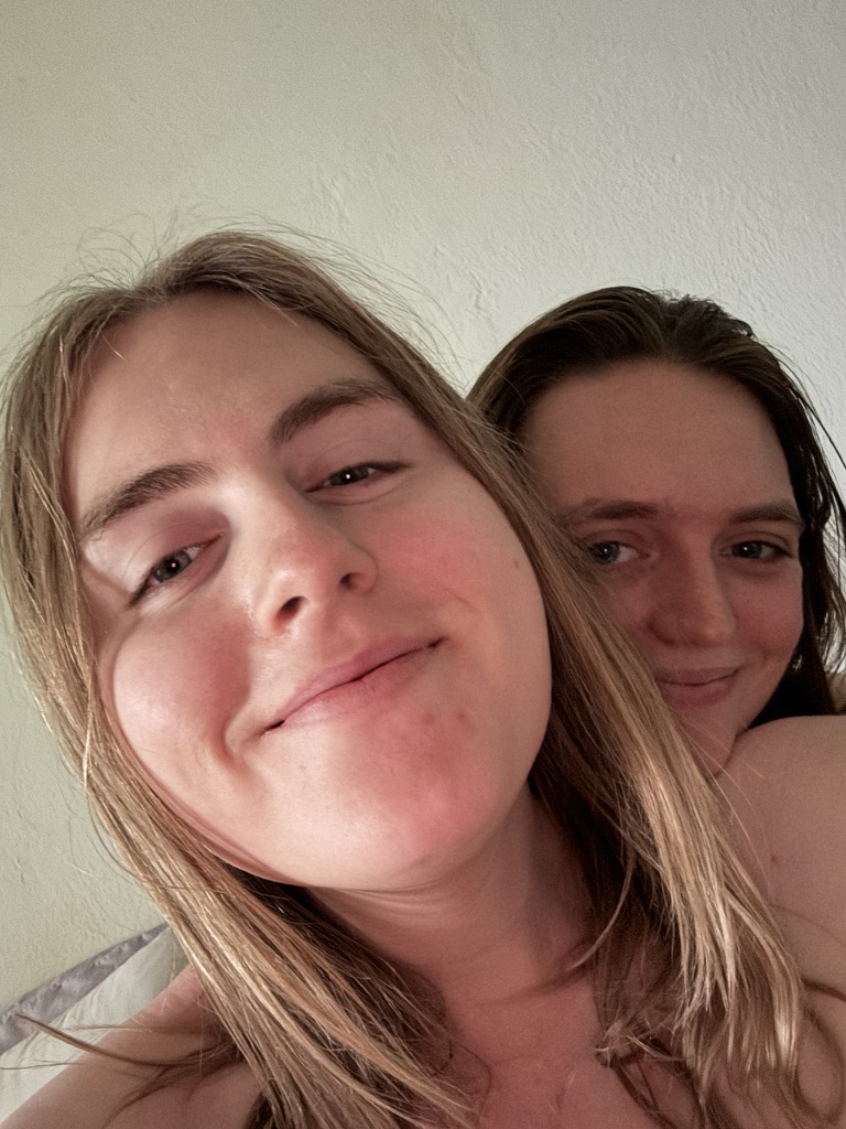 Hanging out at home together